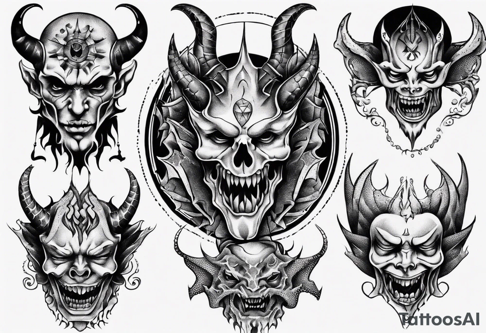 demons tattoo idea