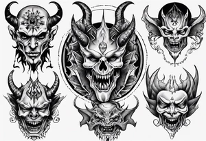 demons tattoo idea