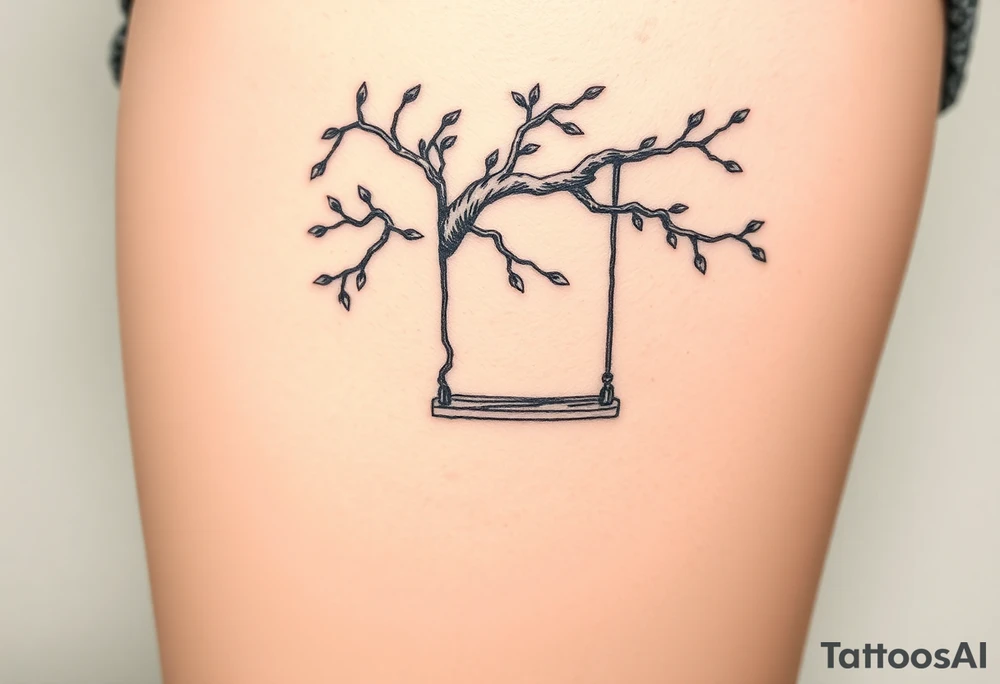 tree swing tattoo idea