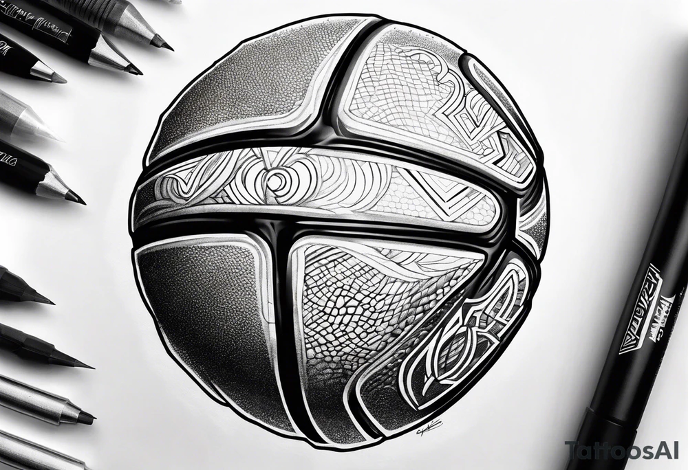 Basketball tattoo idea