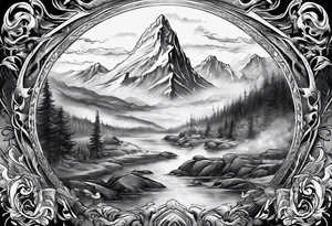Valhalla  mist fog tattoo idea