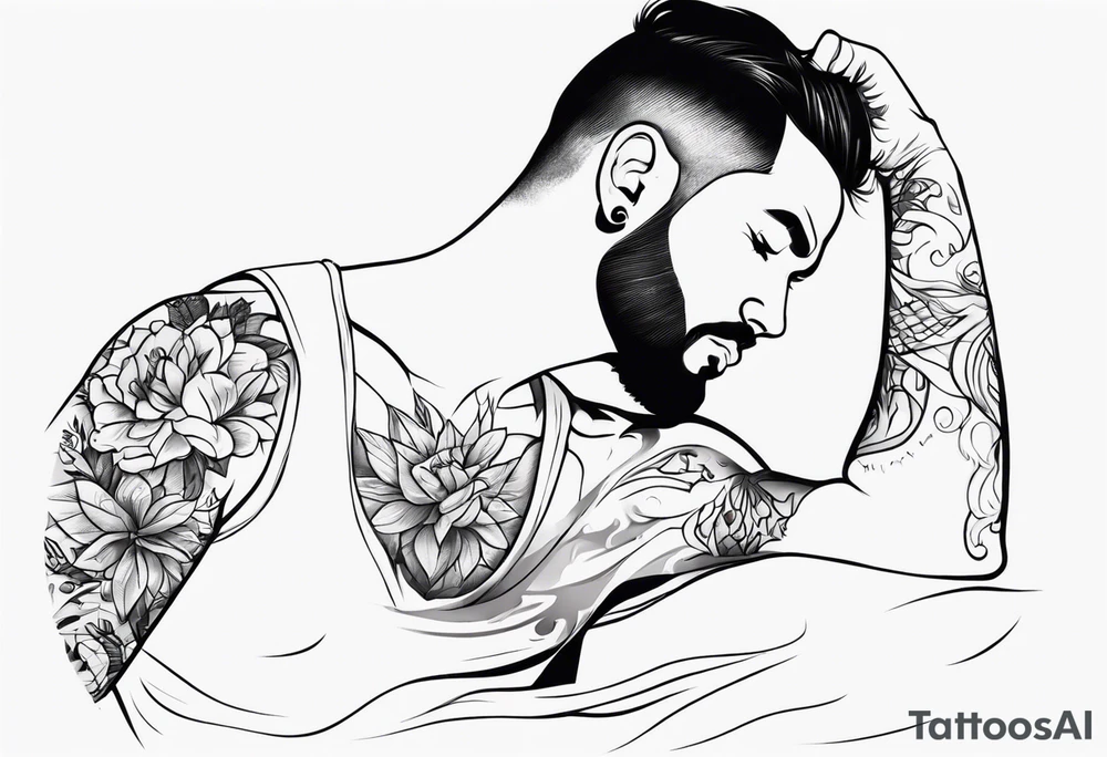 man with big penis tattoo idea