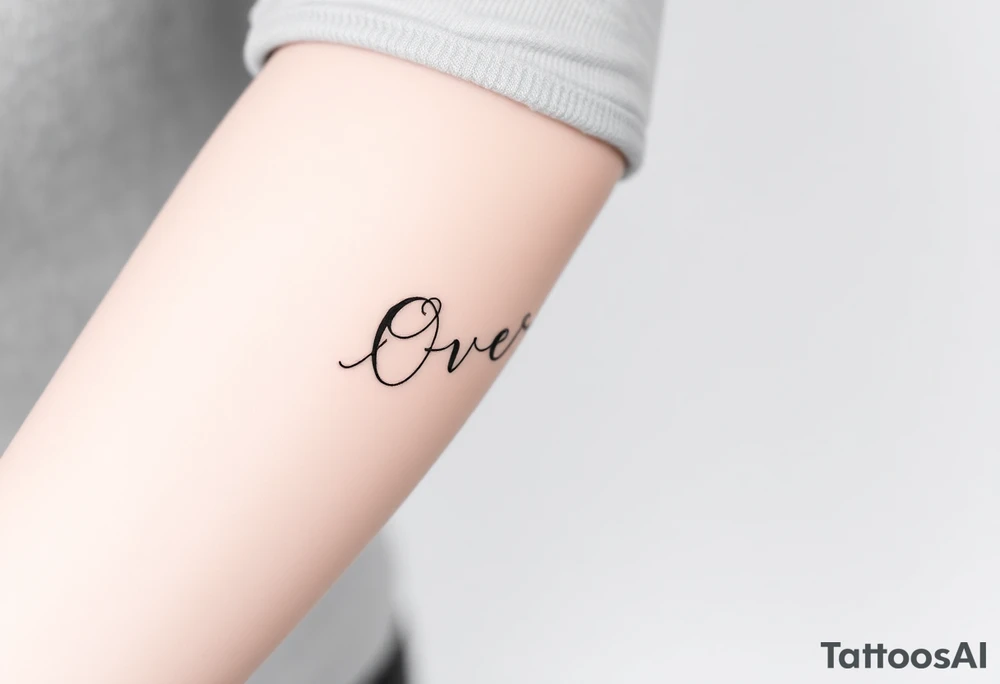Overcome tattoo idea