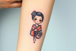 Kokeshi doll tattoo idea