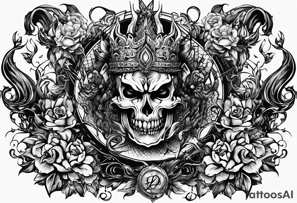 Write the Sentence: "Don't deal with the devil" tattoo idea Write the Sentence: "Don't deal with the devil" tattoo idea