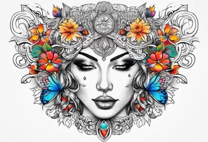 Woman tattoo idea