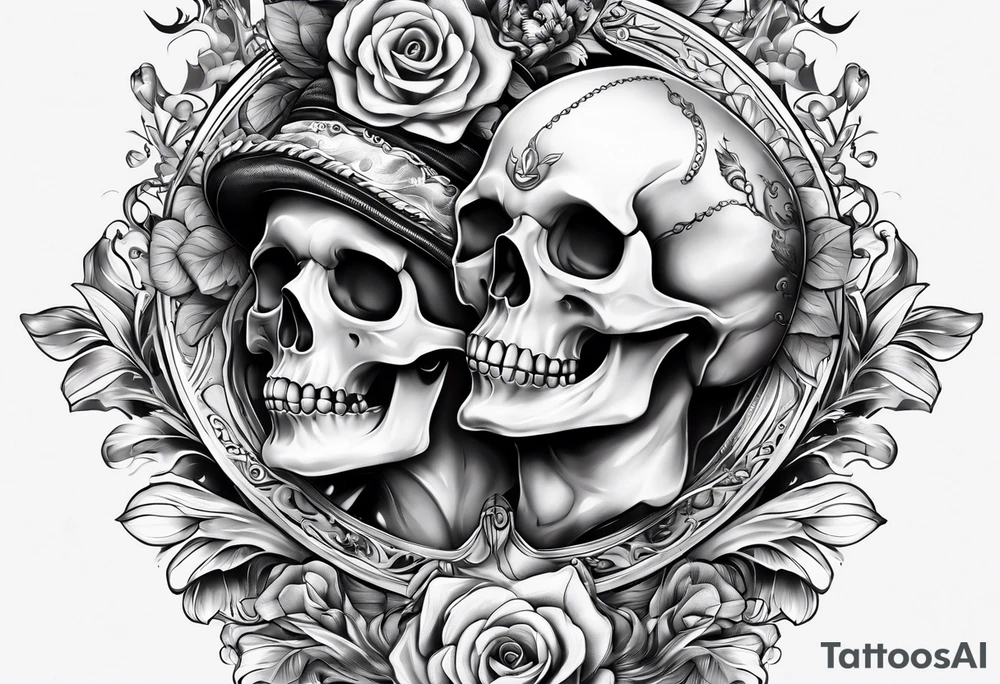 Momento mori inspired Italian ratio tattoo idea