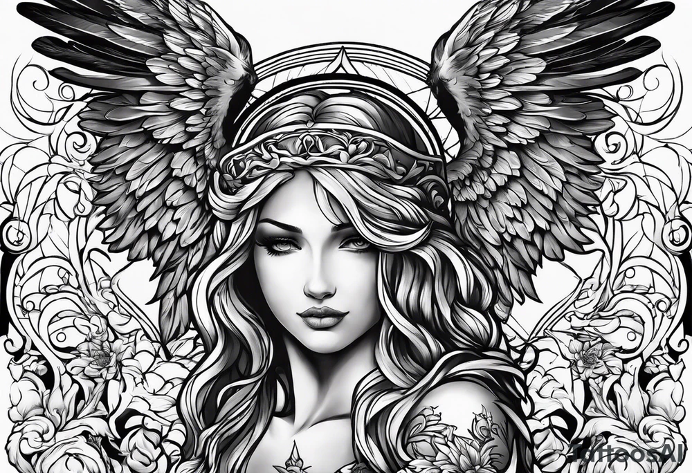 2 guardian angels tattoo idea