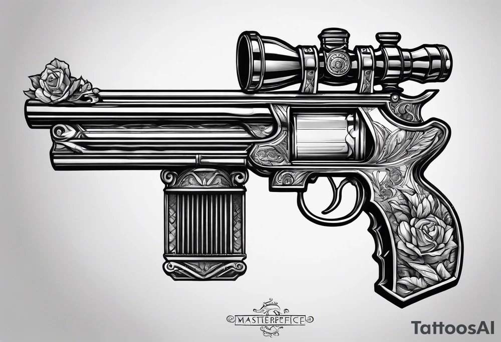 capricorn with a shotgun tattoo idea