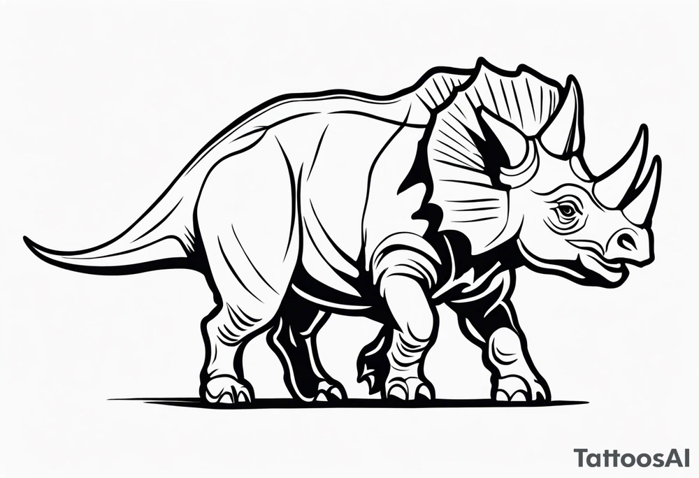 Triceratops tattoo idea