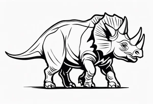 Triceratops tattoo idea