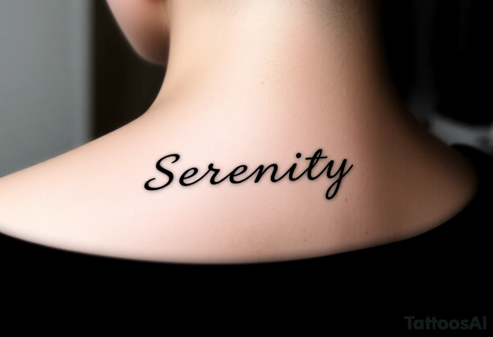 Serenity tattoo idea