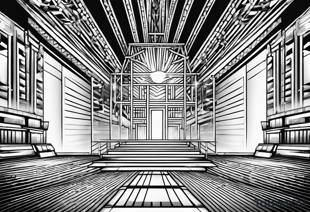 Truss, stage, lights, show, music tattoo idea