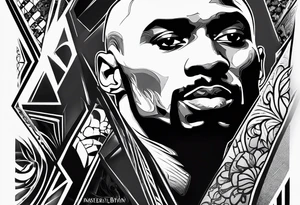 Black mamba Kobe Bryant tattoo idea