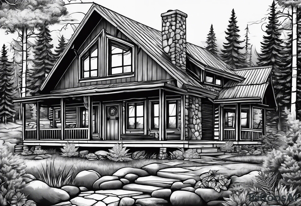cabin friends tattoo idea