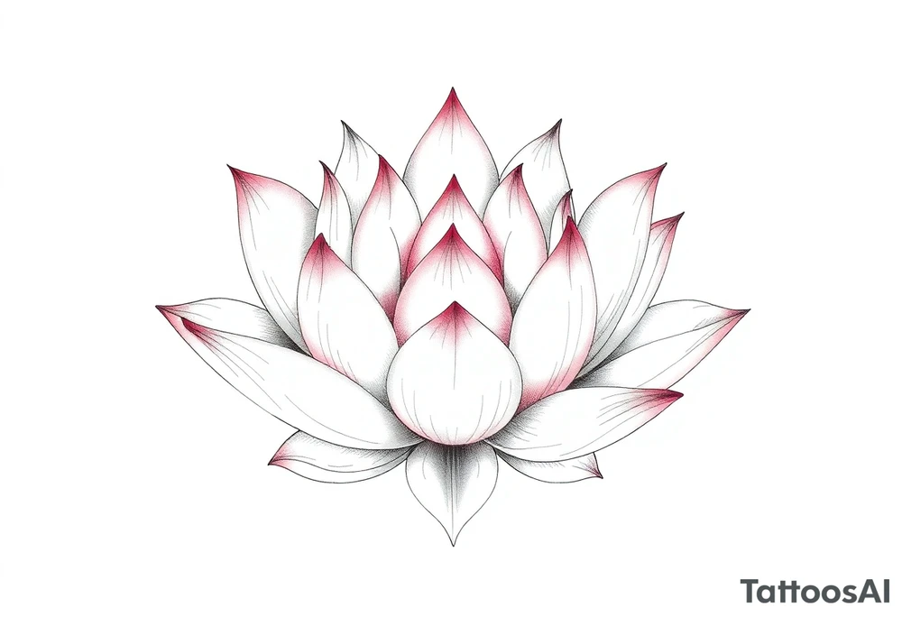 new school blooming lotus tattoo idea