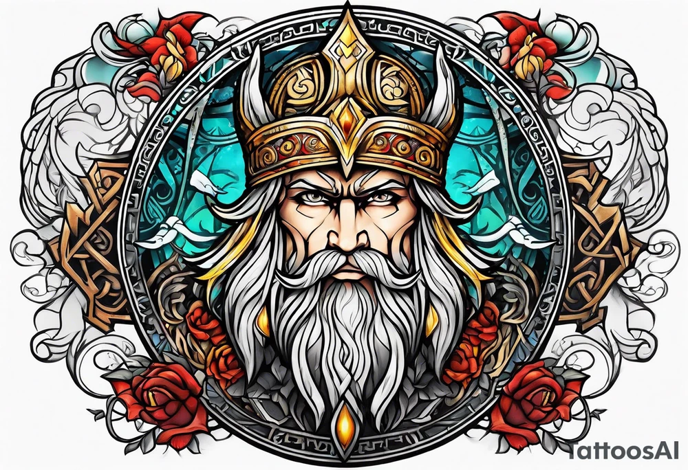 Norse god symbols tattoo idea