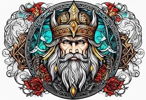Norse god symbols tattoo idea