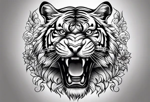 tiger tattoo idea