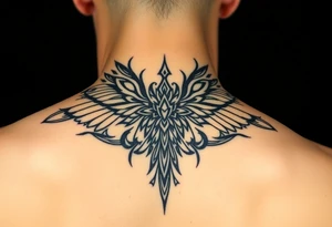 maximalist, cyber sigilism, organic touches, back tattoo, whimsical, witchy, hippie, fairy wing like, maximalistic, very very complex and big, detailed tattoo idea