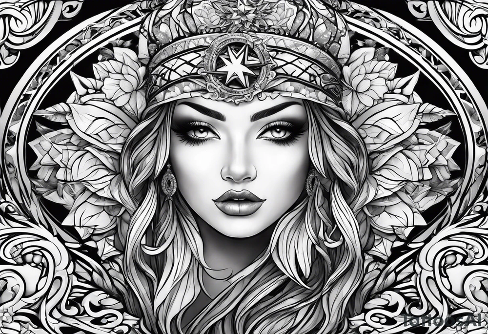 Morning star whip tattoo idea