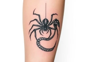 Anansi the spider and the snake tattoo idea