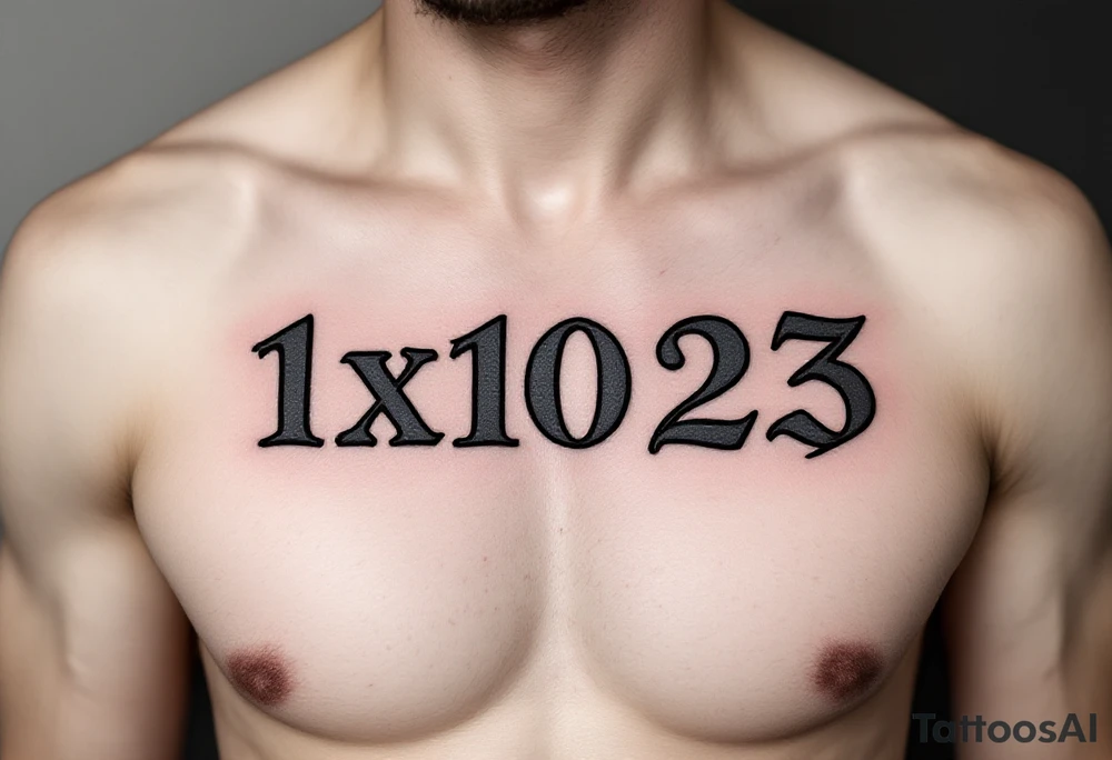 1x10^23 tattoo idea