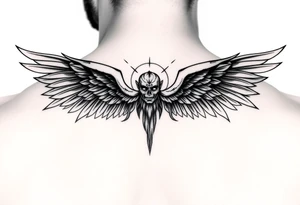 Powerful archangel, seraphim, biblically accurate tattoo idea