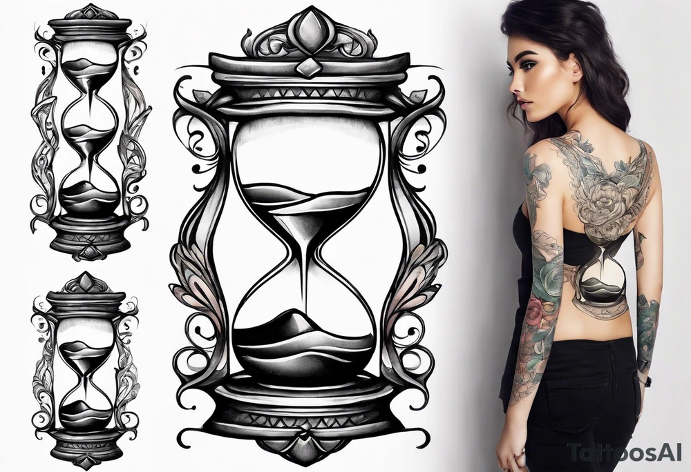 infinity symbol as an hourglass tattoo idea