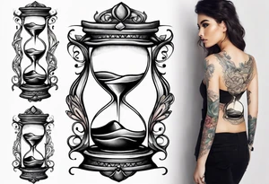 infinity symbol as an hourglass tattoo idea