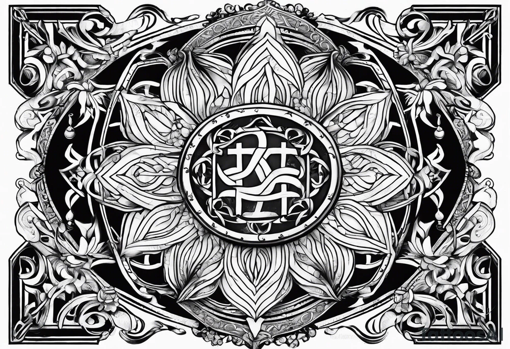The symbol of Matthias in the bible tattoo idea