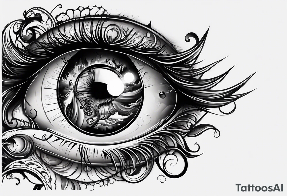 Small light in vast darkness tattoo idea