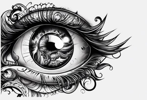 Small light in vast darkness tattoo idea