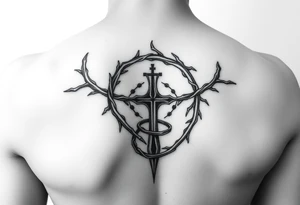 Crown of thorn Spiral wrap
 include God First + cross in the wrap tattoo idea