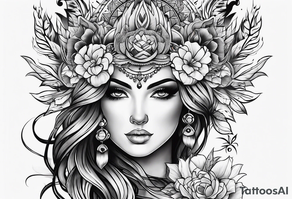 arm tattoo black work tattoo idea