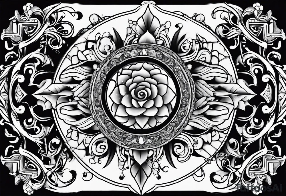 Fighting addiction tattoo idea