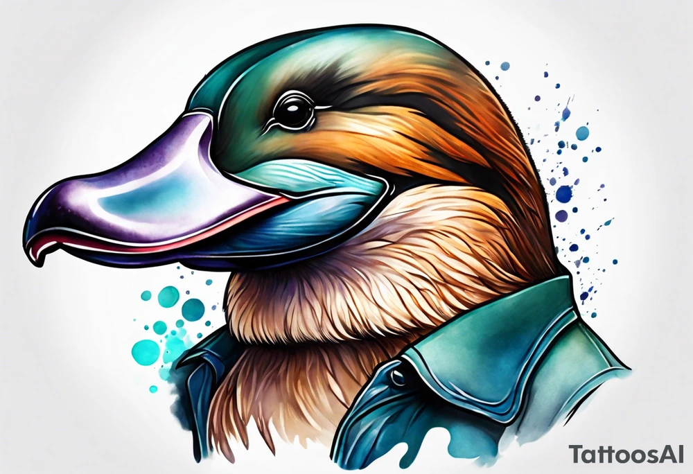 Platypus tattoo idea
