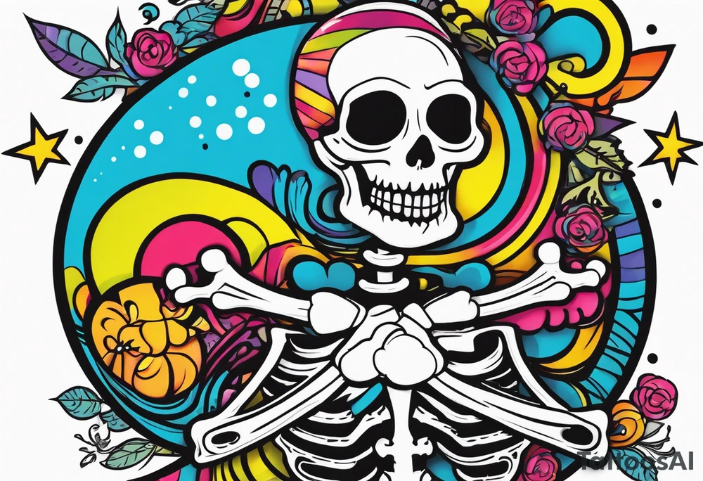 Aigiwagwy with skeltons tattoo idea