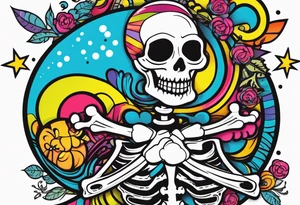 Aigiwagwy with skeltons tattoo idea