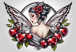 Cherry Fairy tattoo idea