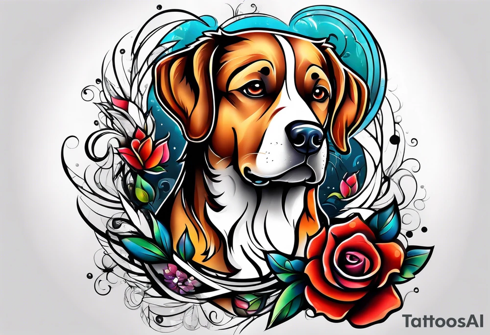 tattoo for my dog buddy tattoo idea