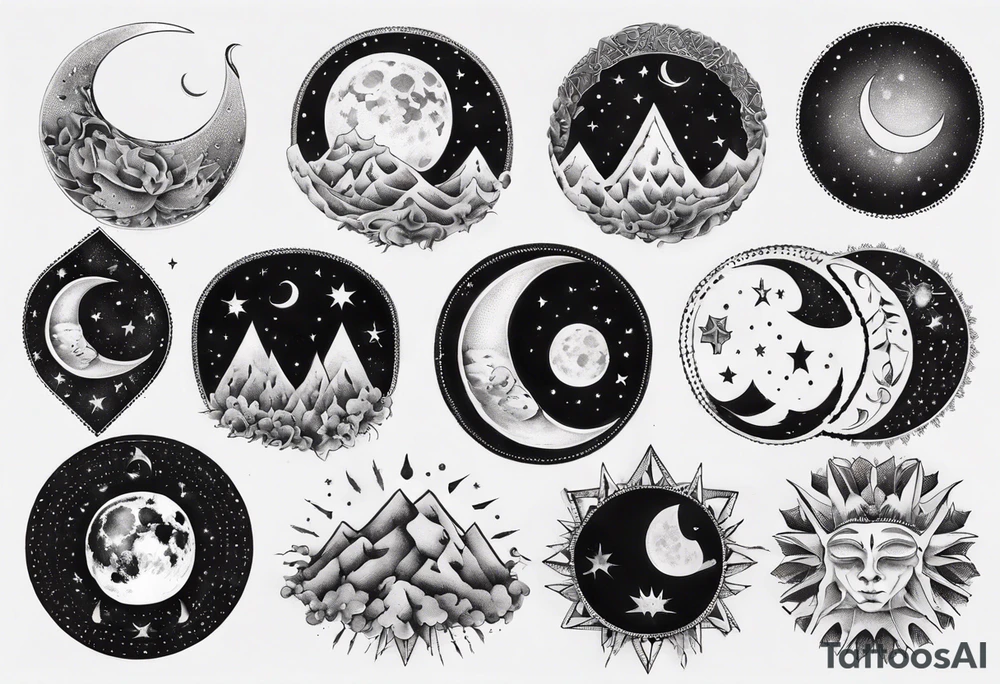 The Moon tattoo idea