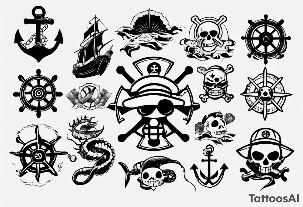 symbol one piece marine tattoo idea