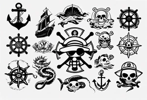 symbol one piece marine tattoo idea