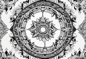 Geometric shapes that represent balance in life. No scales or mandala like designs. tattoo idea