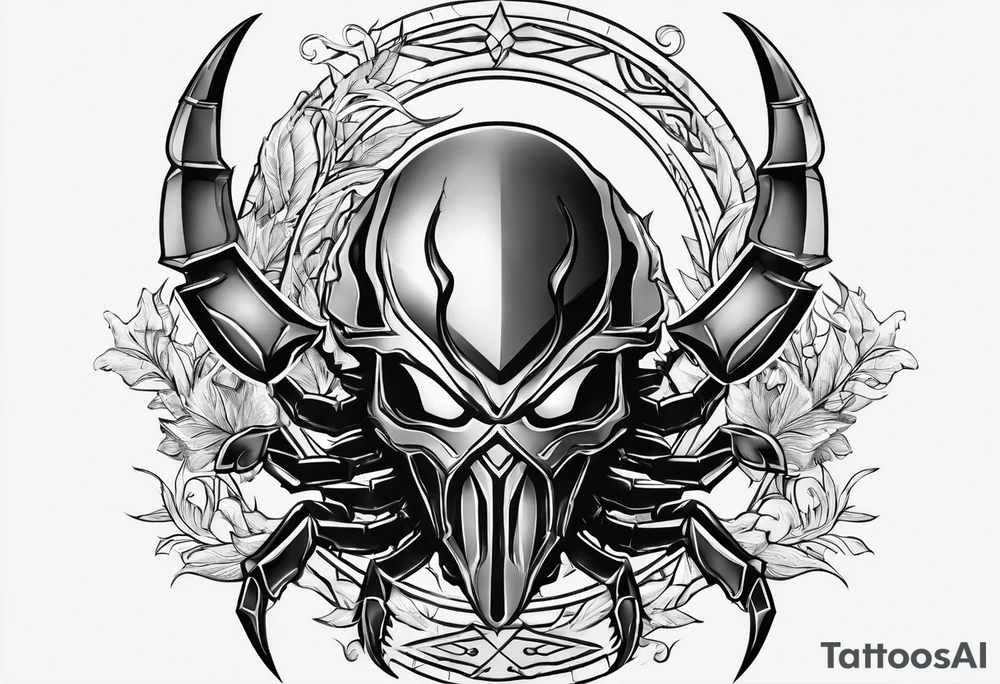 Scorpion+trident tattoo idea