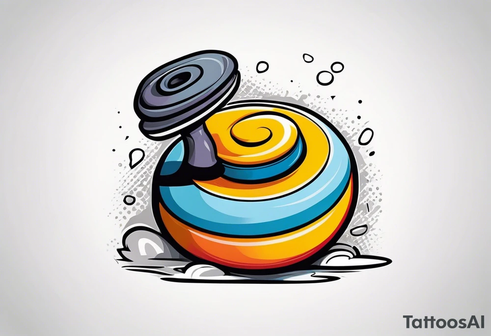 Curling stone l tattoo idea