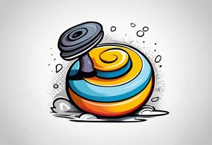 Curling stone l tattoo idea