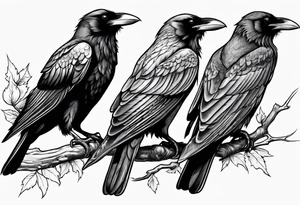 three ravens tattoo idea
