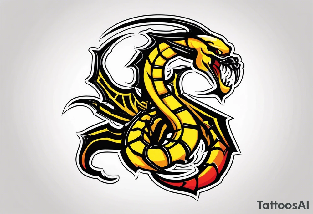 Iconic character Scorpion from Mortal Kombat game tattoo idea